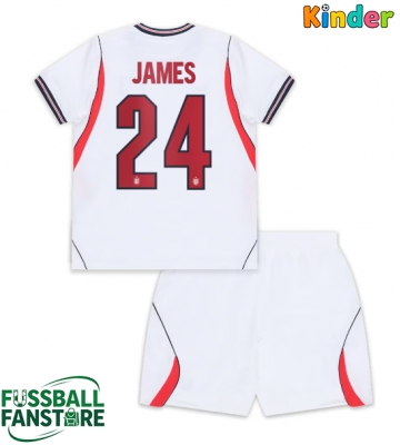 England Reece James #24 Replik Heimtrikot Kinder WM 2026 Kurzarm (+ Kurze Hosen)